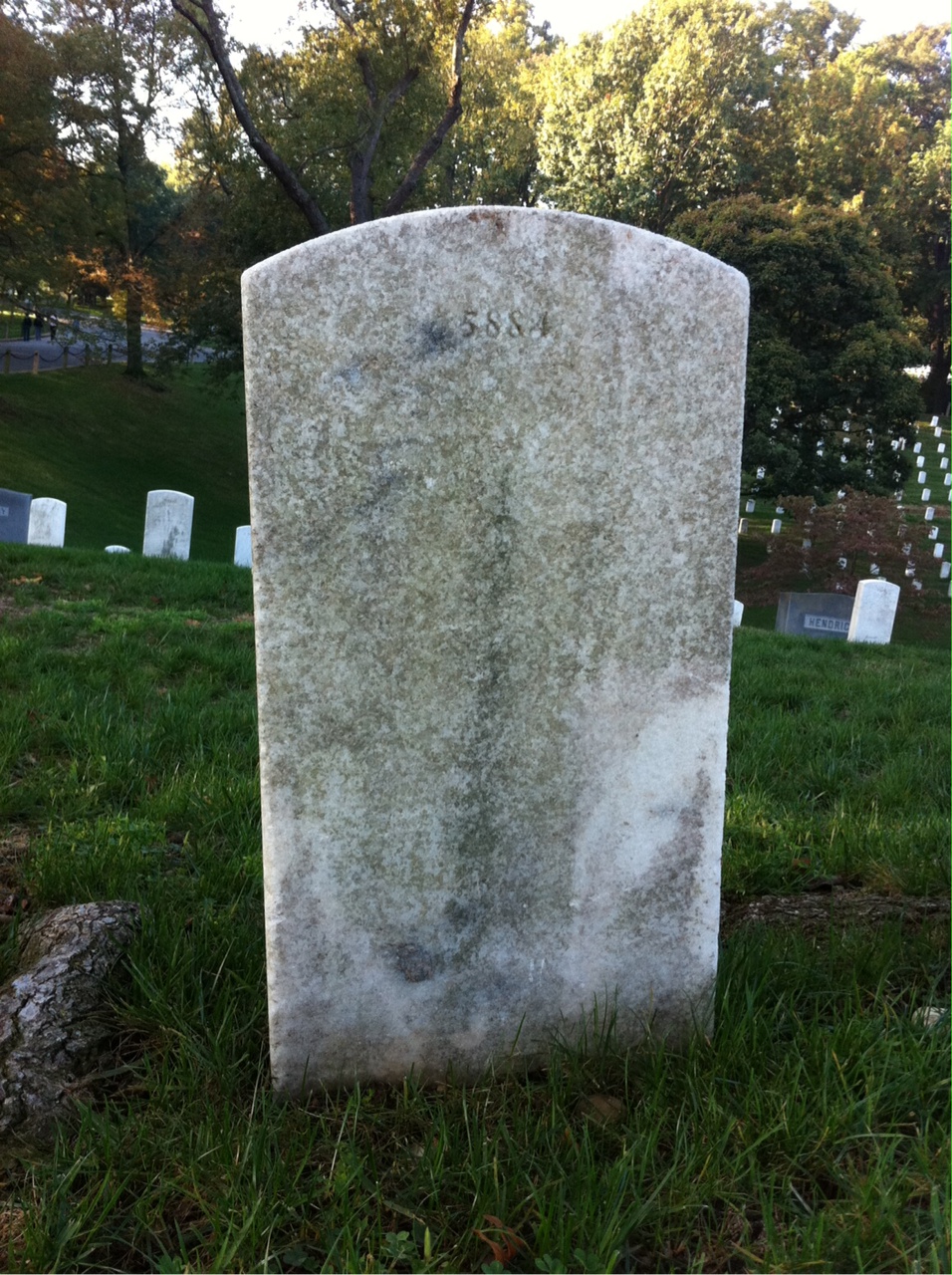 Back of headstone — Stratford Morton