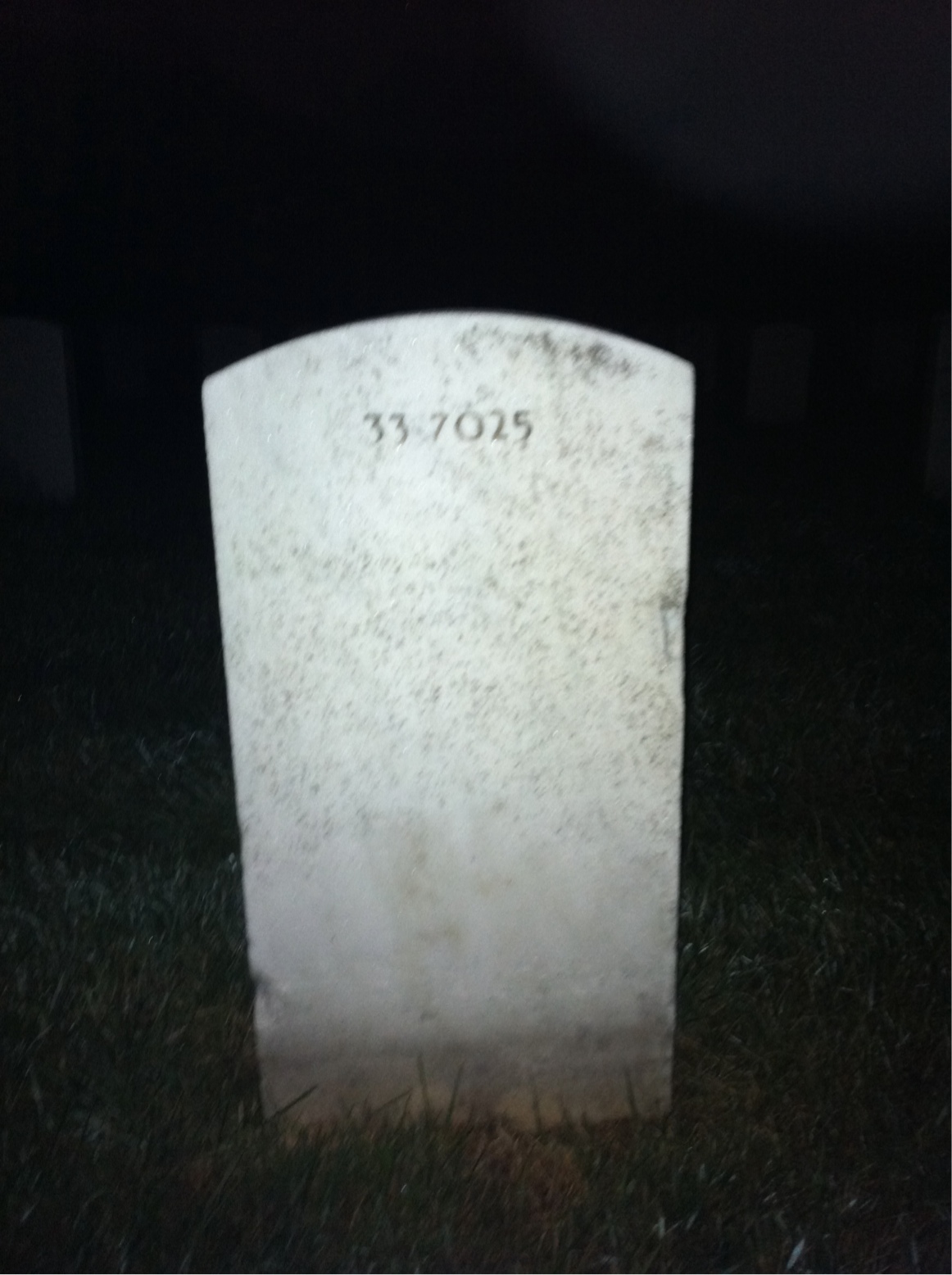 Back of headstone — Robert Morgenroth
