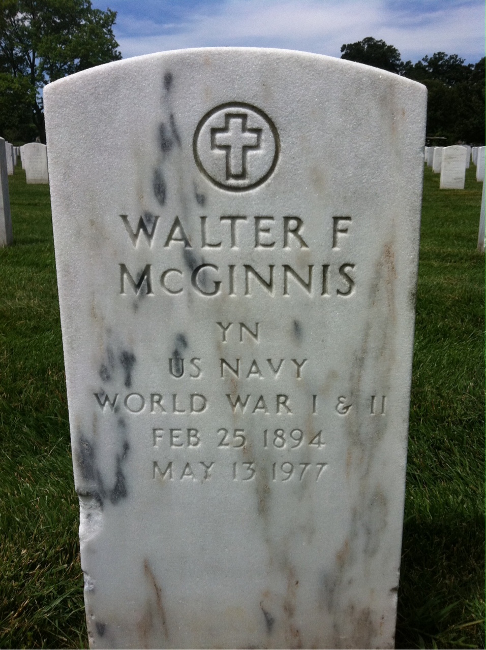 Walter F Mcginnis