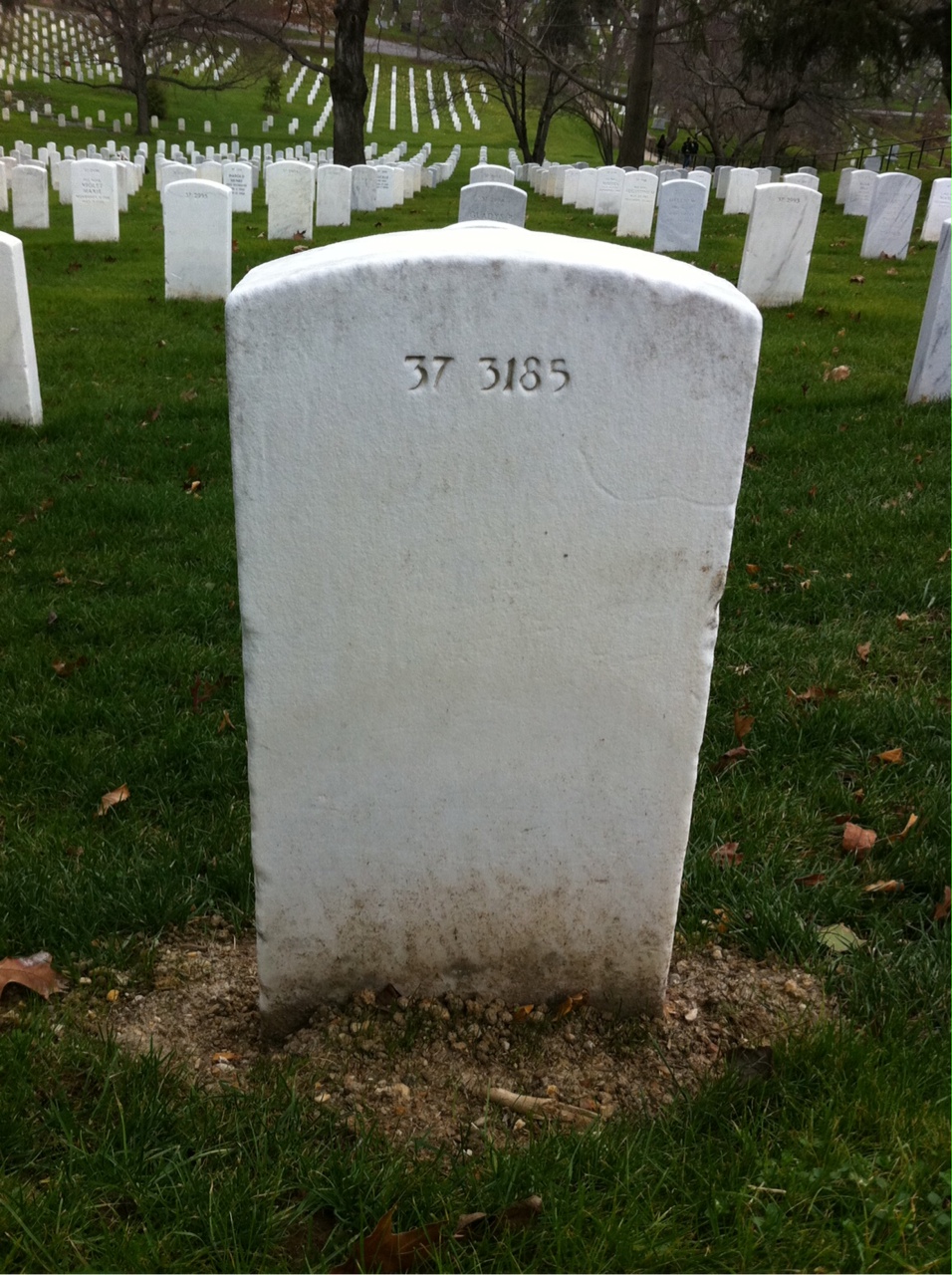 Back of headstone — James Balenger