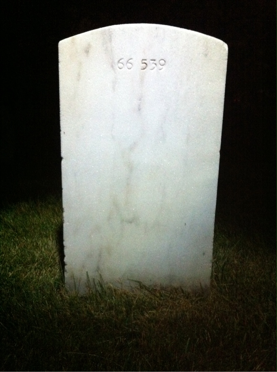 Back of headstone — Edward Lasky