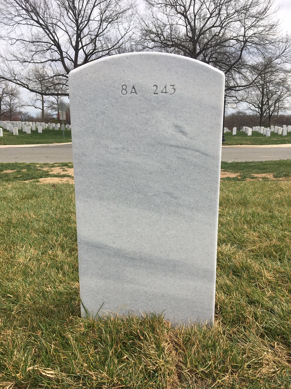 Back of headstone — Ralph Myers