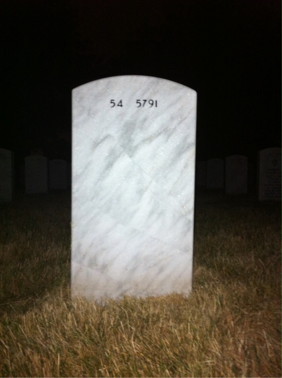Back of headstone — Donald Breeding