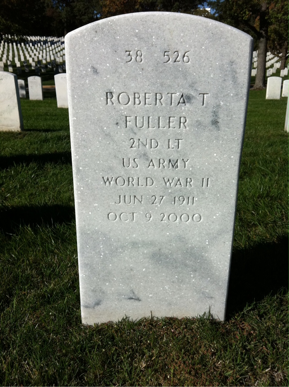 Back of headstone — Benjamin Fuller