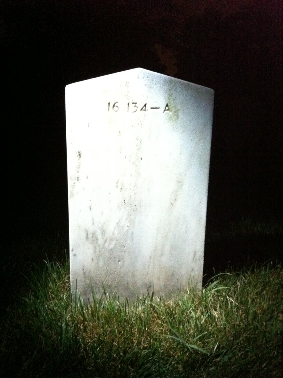 Back of headstone — Joseph Milstead
