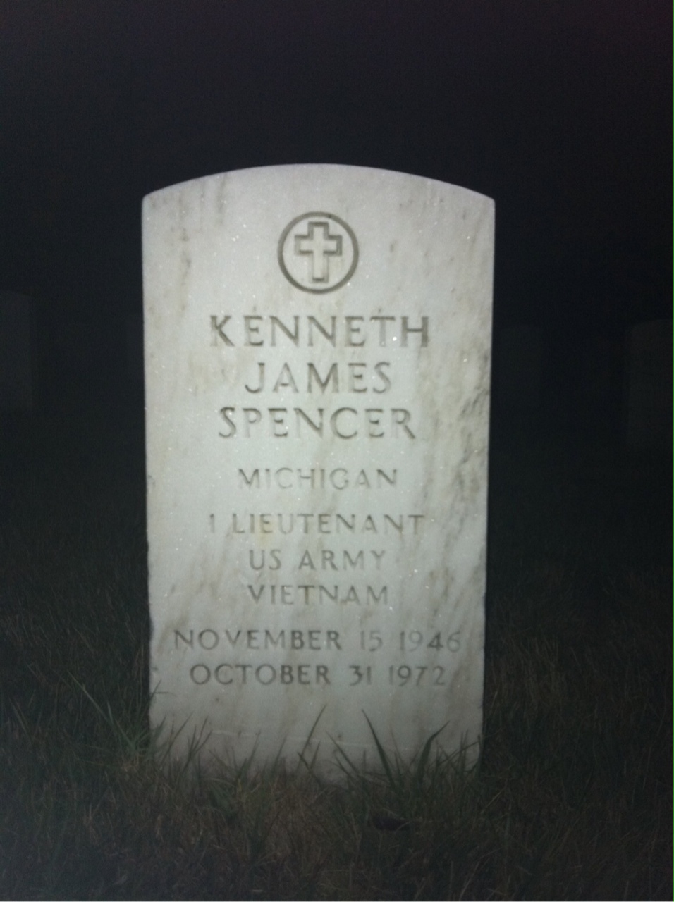Headstone of Kenneth James Spencer