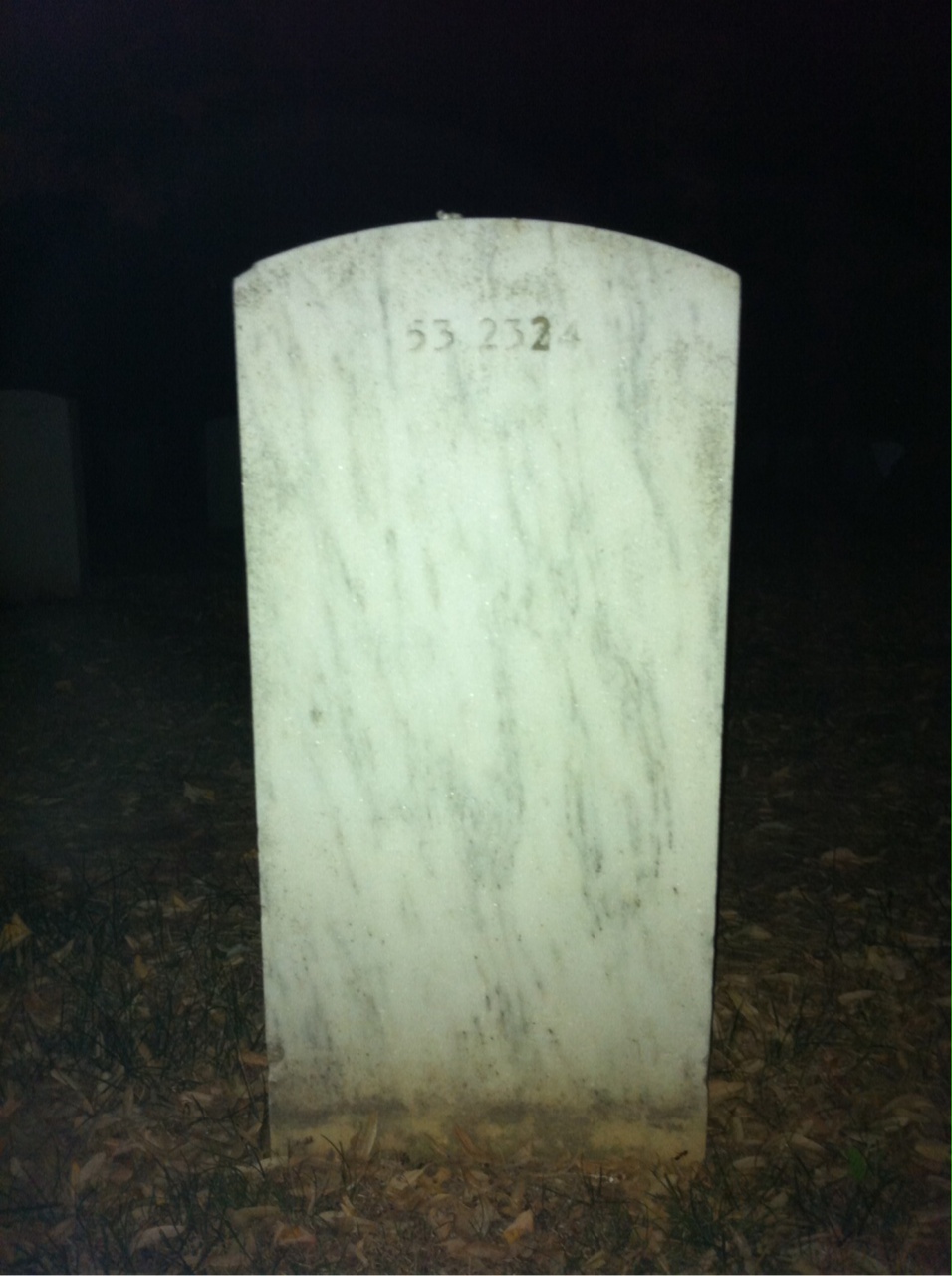 Back of headstone — William J Coyner