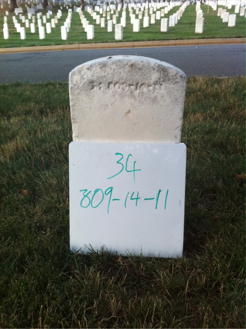 Back of headstone — Eileene Moore