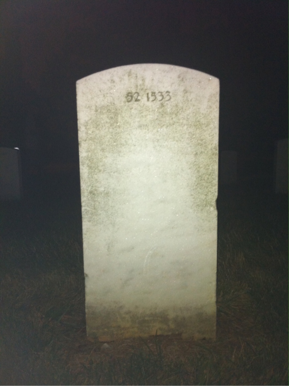 Back of headstone — Edsel Arnold