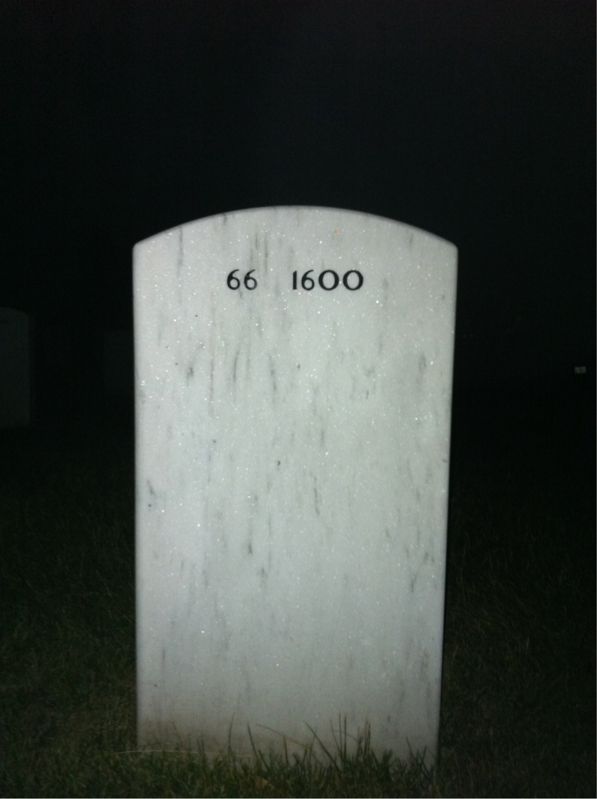 Back of headstone — Thomas Farr