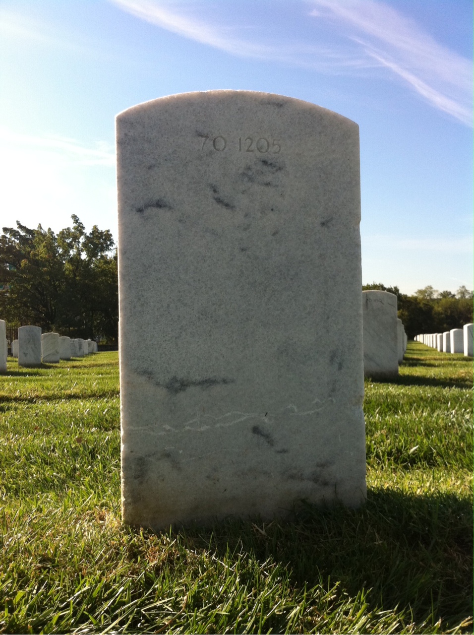 Back of headstone — Jaime Athill-Lopez