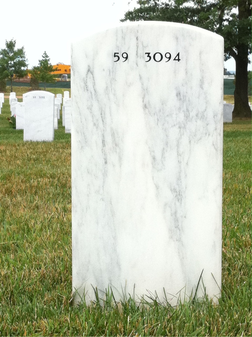 Back of headstone — Jose Mejia