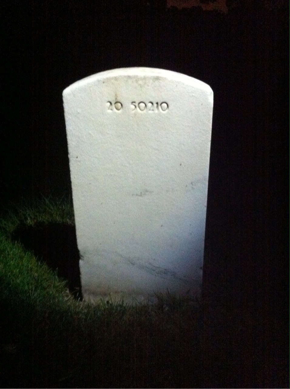 Back of headstone — Patrick Murphy