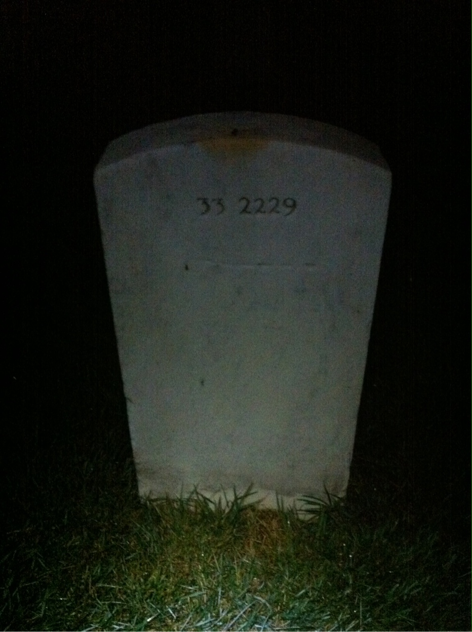 Back of headstone — Howard Mckenney