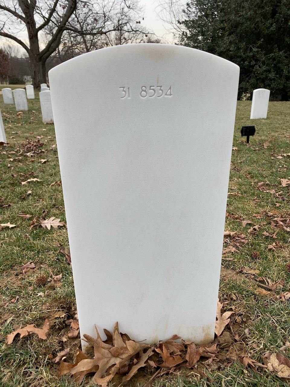 Back of headstone — Jay Botschen