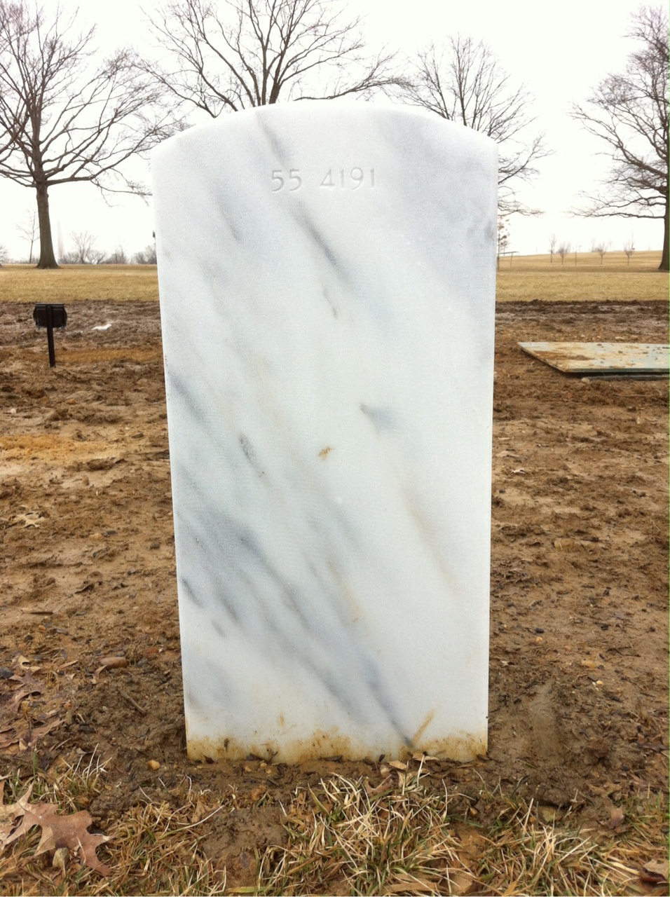 Back of headstone — Wilbur William Cockrell