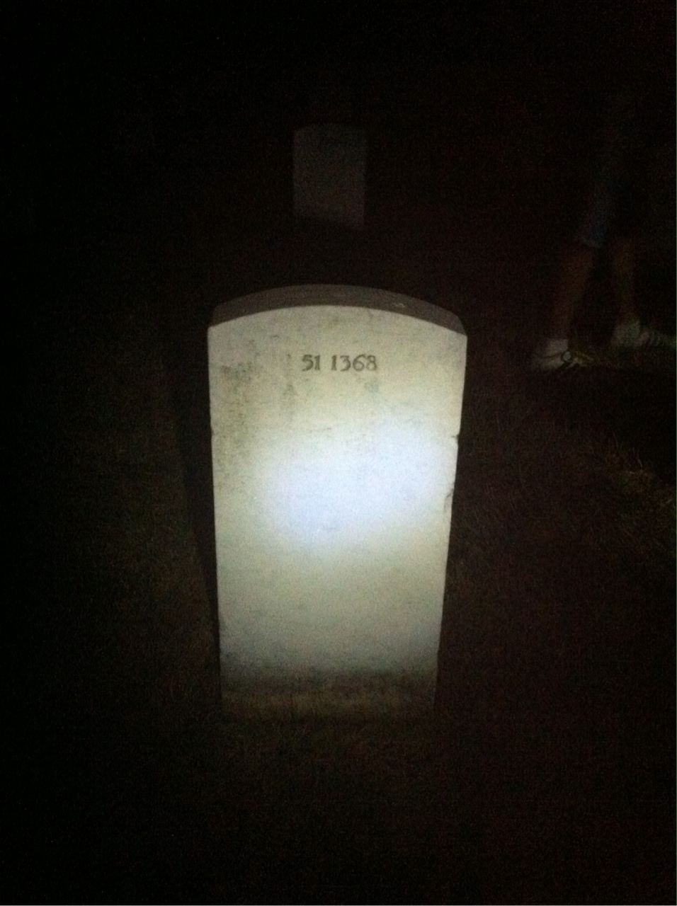 Back of headstone — Noah Anderson