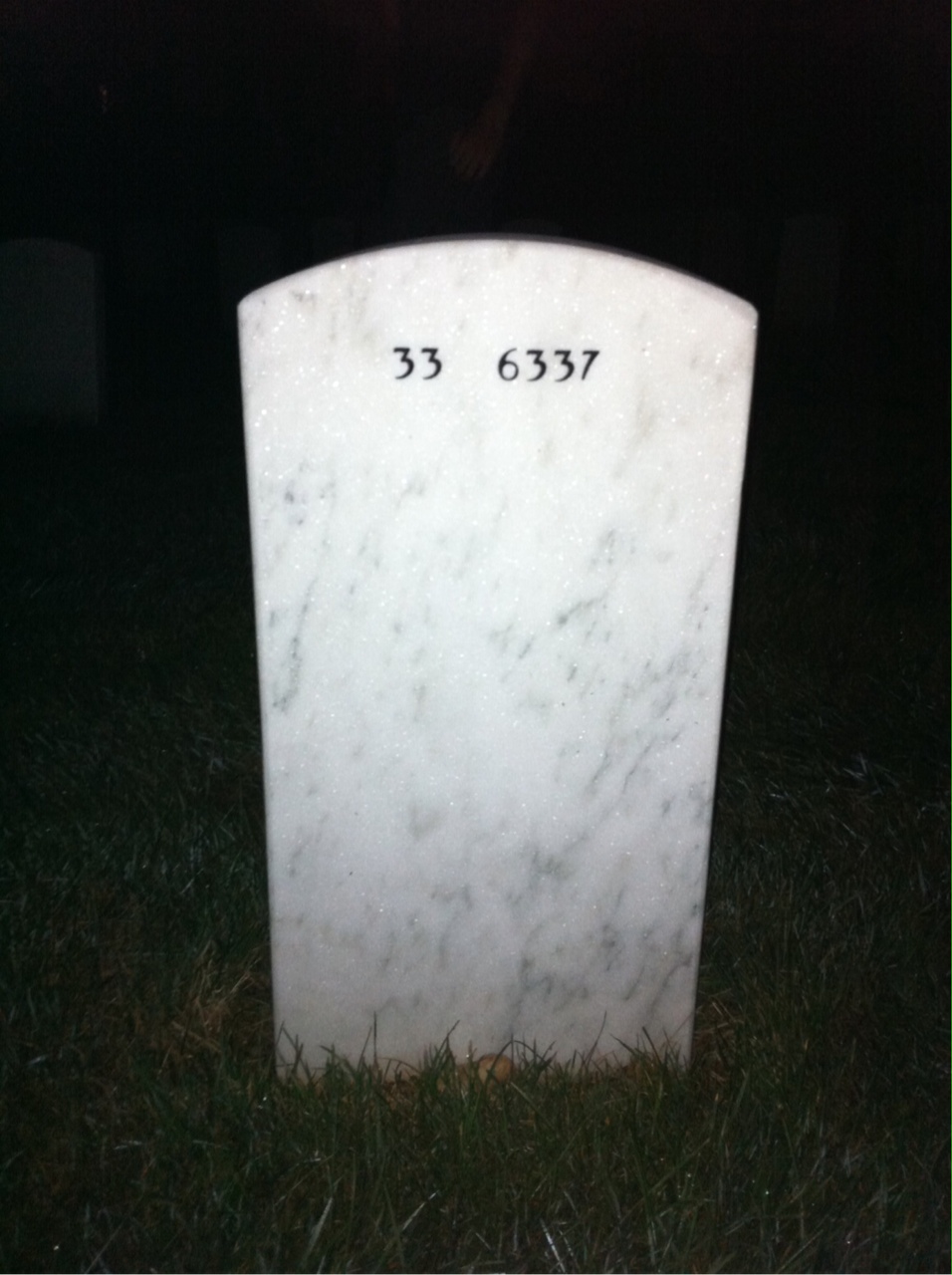 Back of headstone — Caitlin Trask