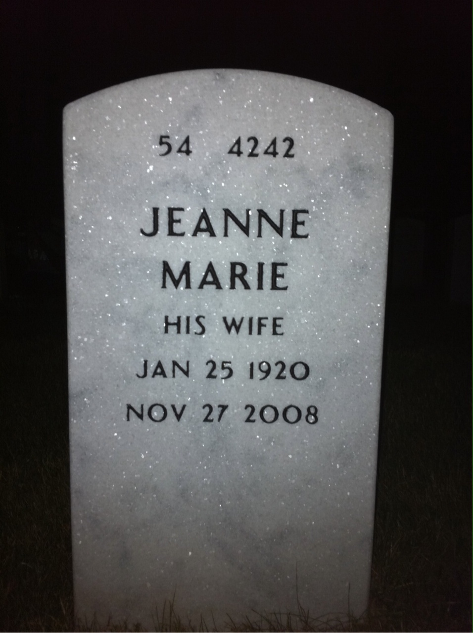 Back of headstone — R Neff