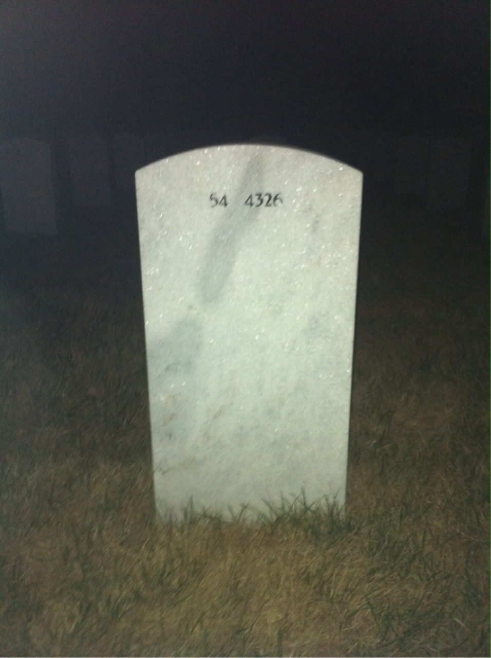 Back of headstone — Clement Burroughs