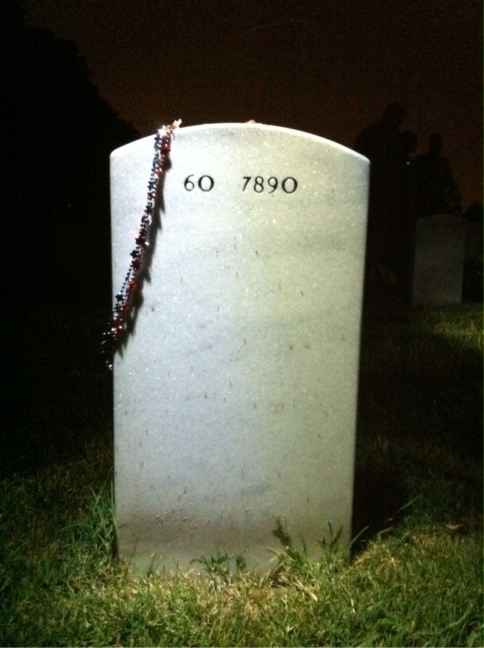 Back of headstone — Andrew Baddick