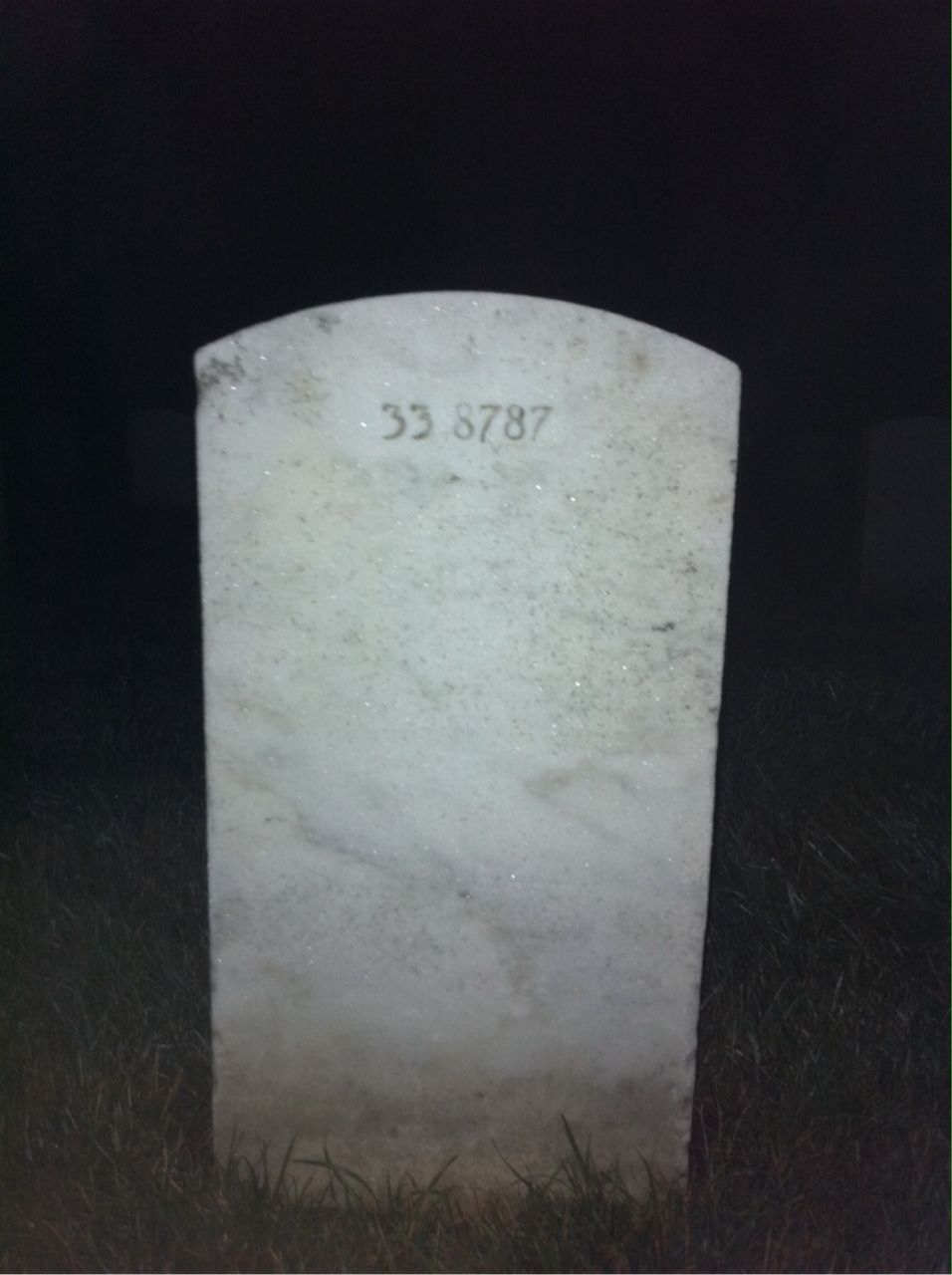 Back of headstone — Walter Mckenny