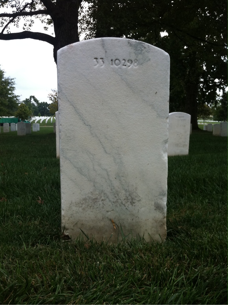 Back of headstone — William Betts