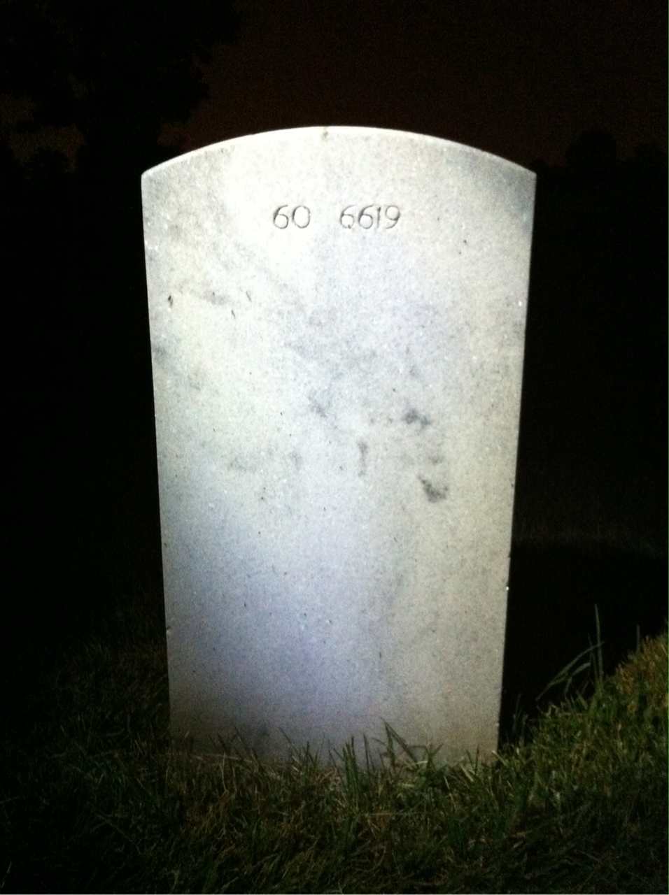 Back of headstone — Albert Mittica