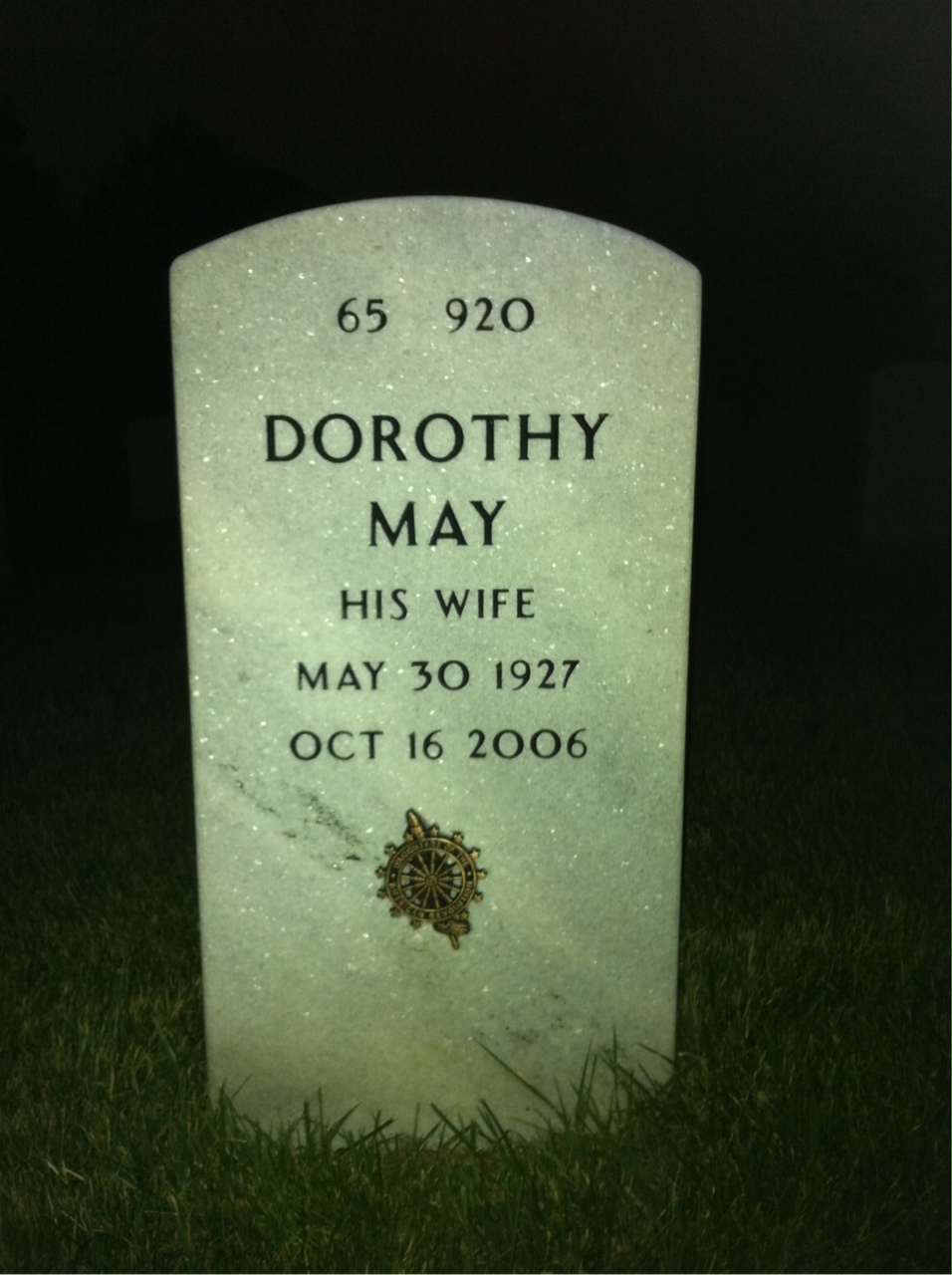 Back of headstone — James Olds