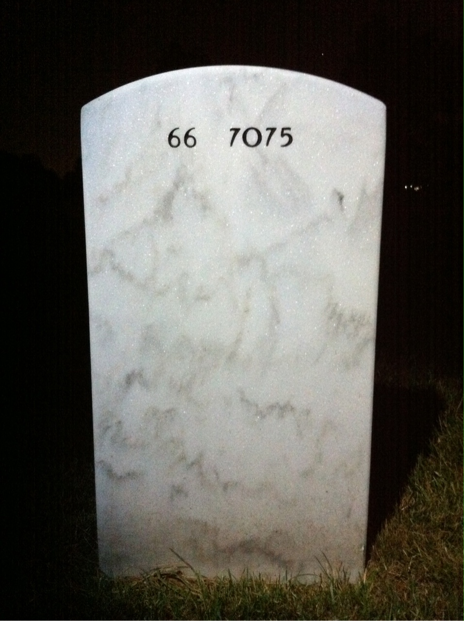Back of headstone — Eddie Hurley