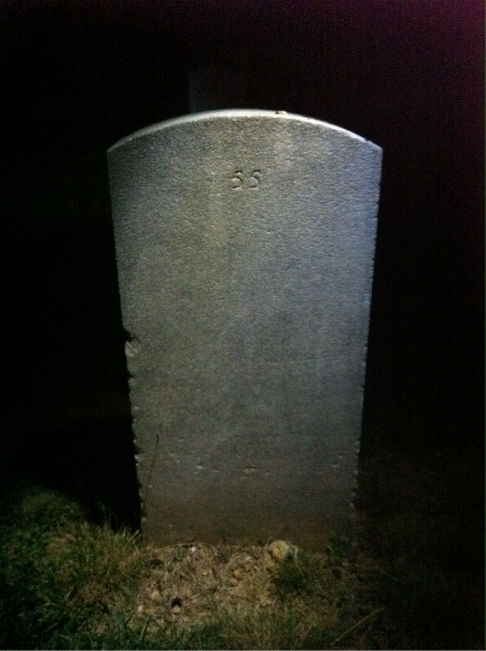 Back of headstone — Gilbert Baker