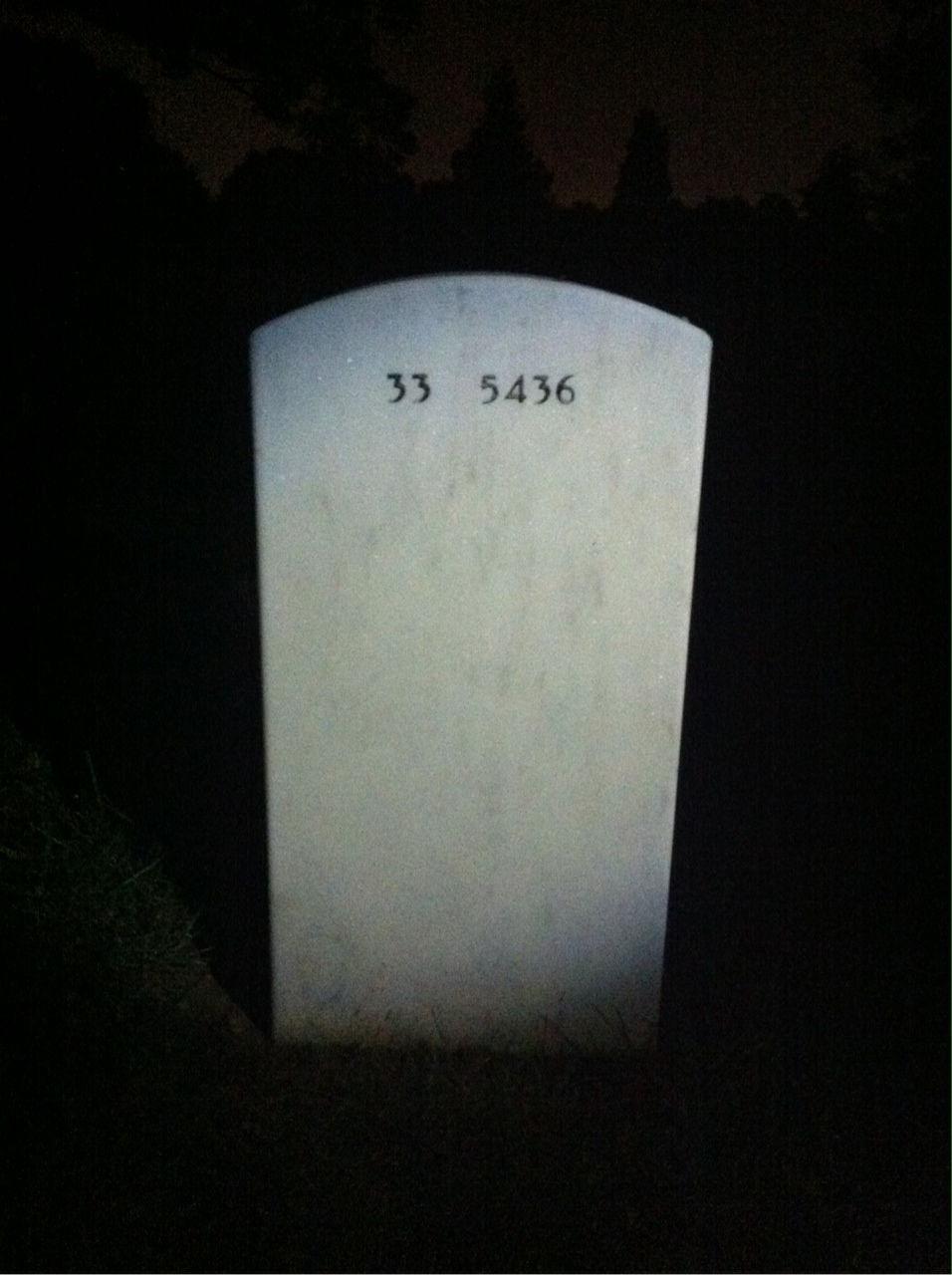 Back of headstone — Henry Munson