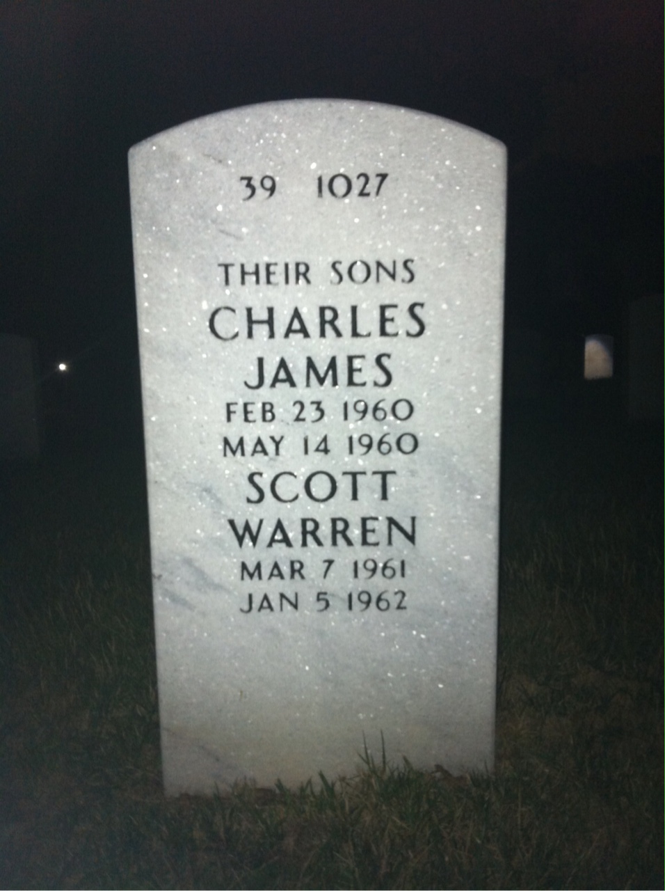 Back of headstone — Rudolph Miller