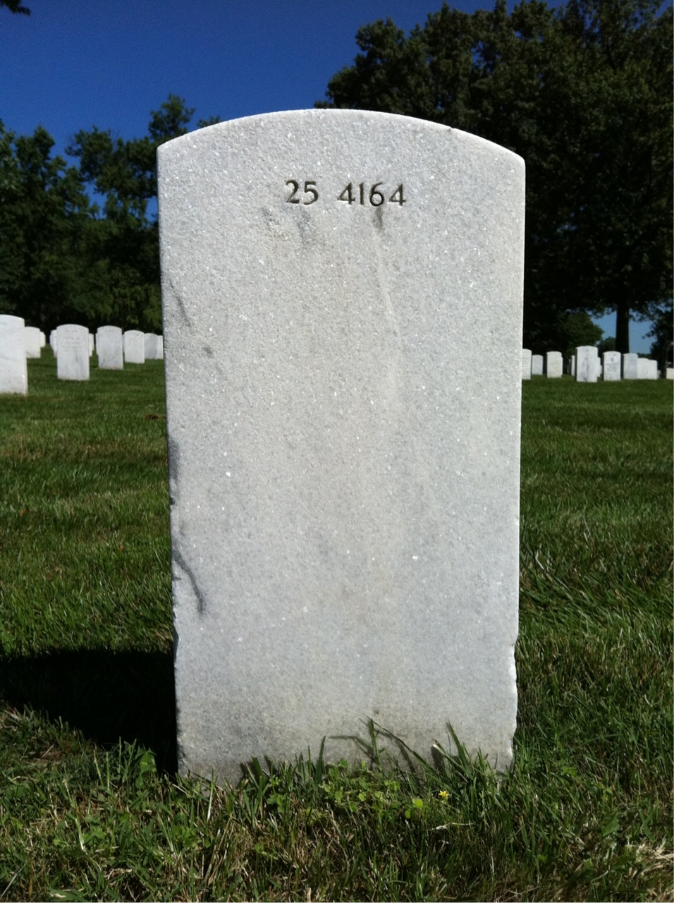 Back of headstone — Monroe Bailey