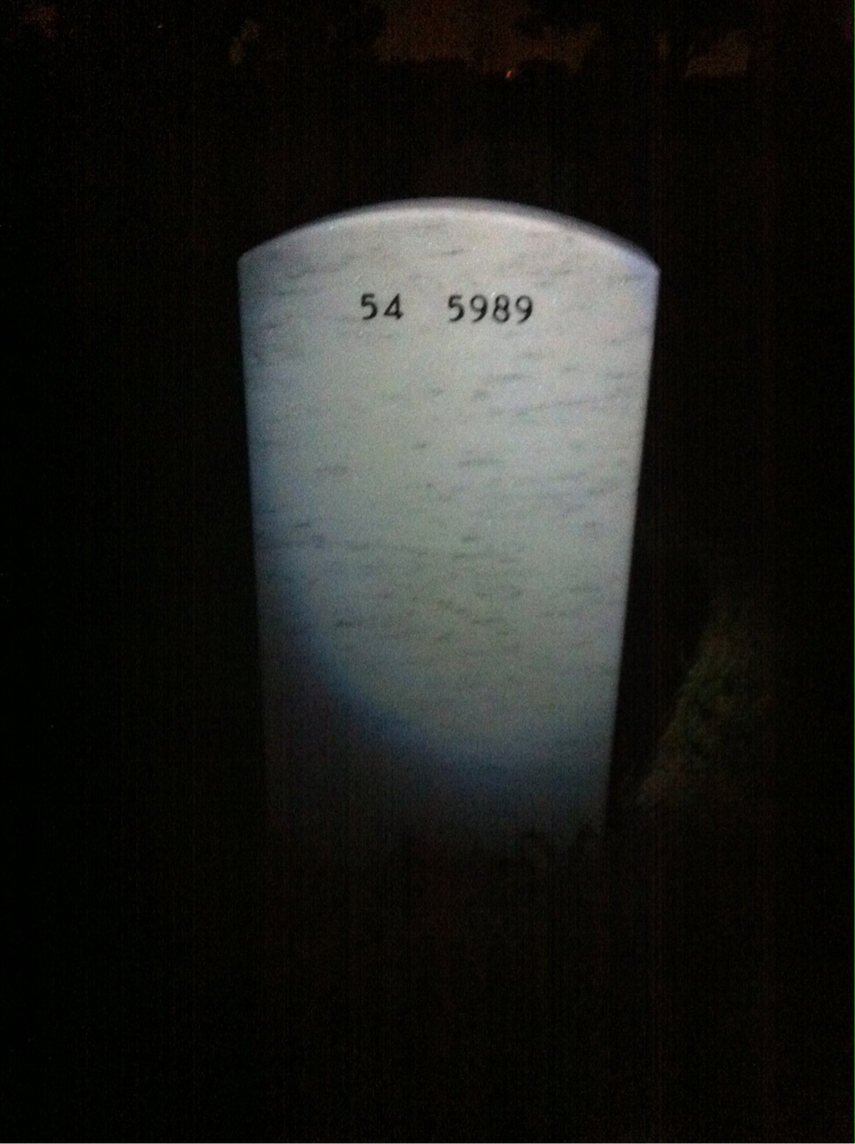 Back of headstone — Donald Mcdonald