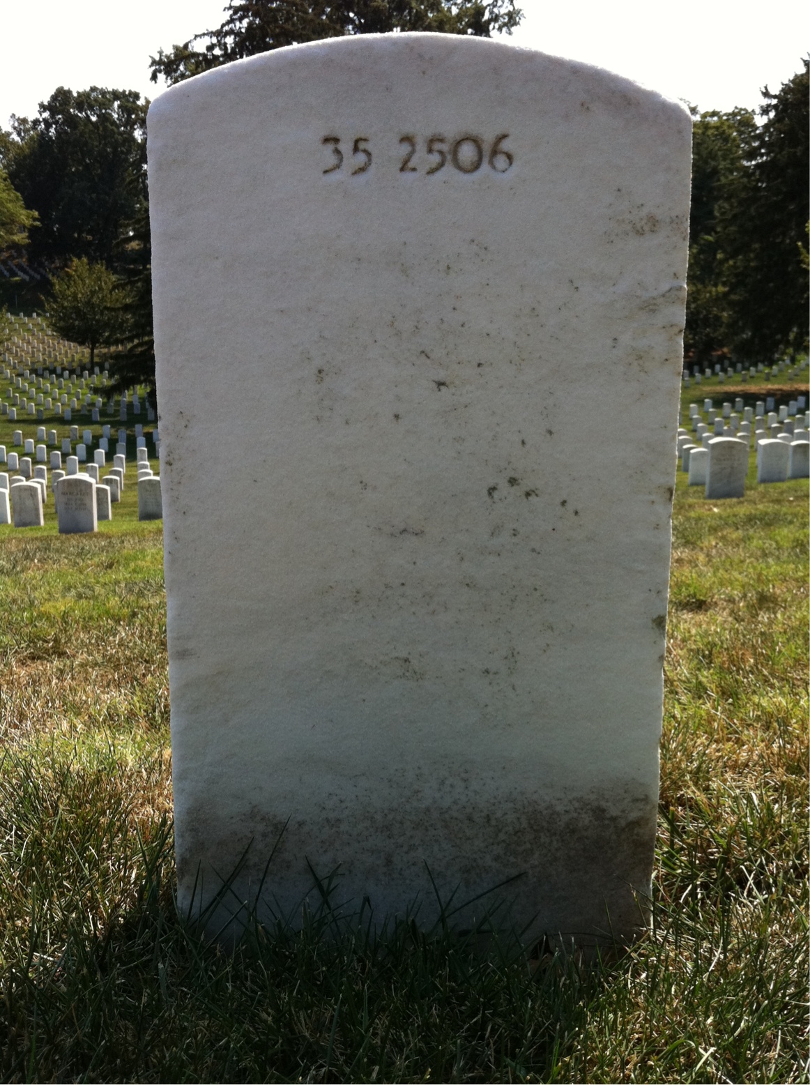 Back of headstone — Helen Ahlstrom