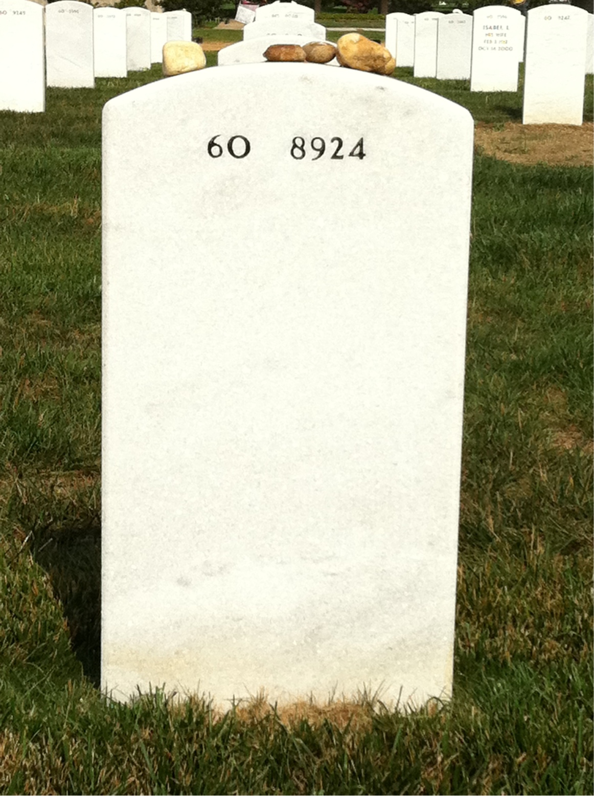 Back of headstone — Alfred Wetmore