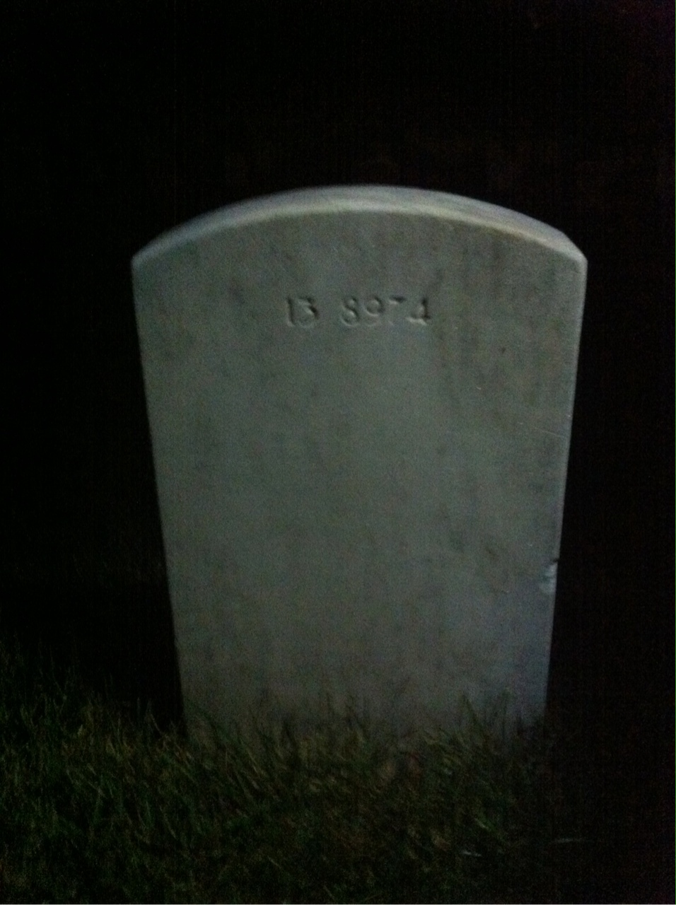 Back of headstone — Charles Mullarky