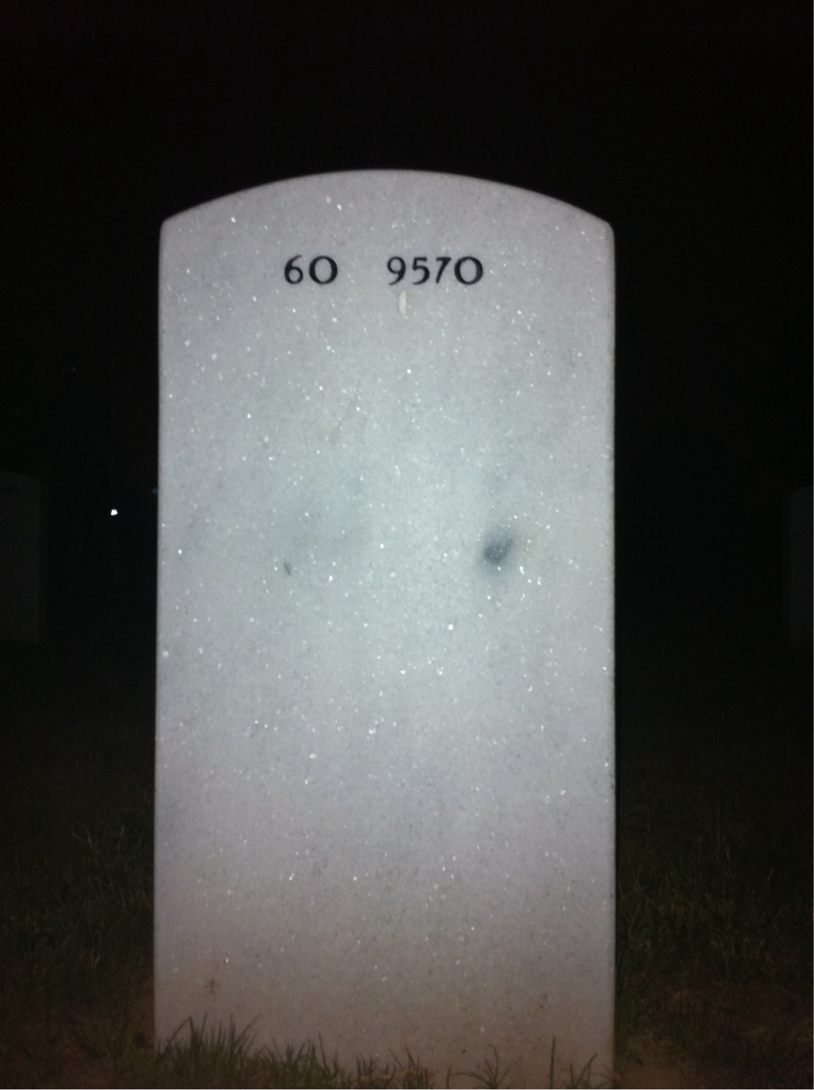 Back of headstone — Kristopher David Chapleau