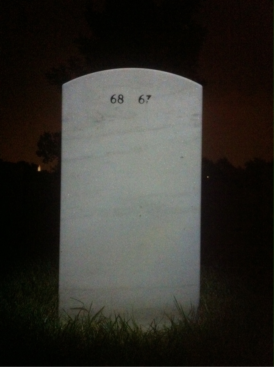 Back of headstone — Agnes Snyder