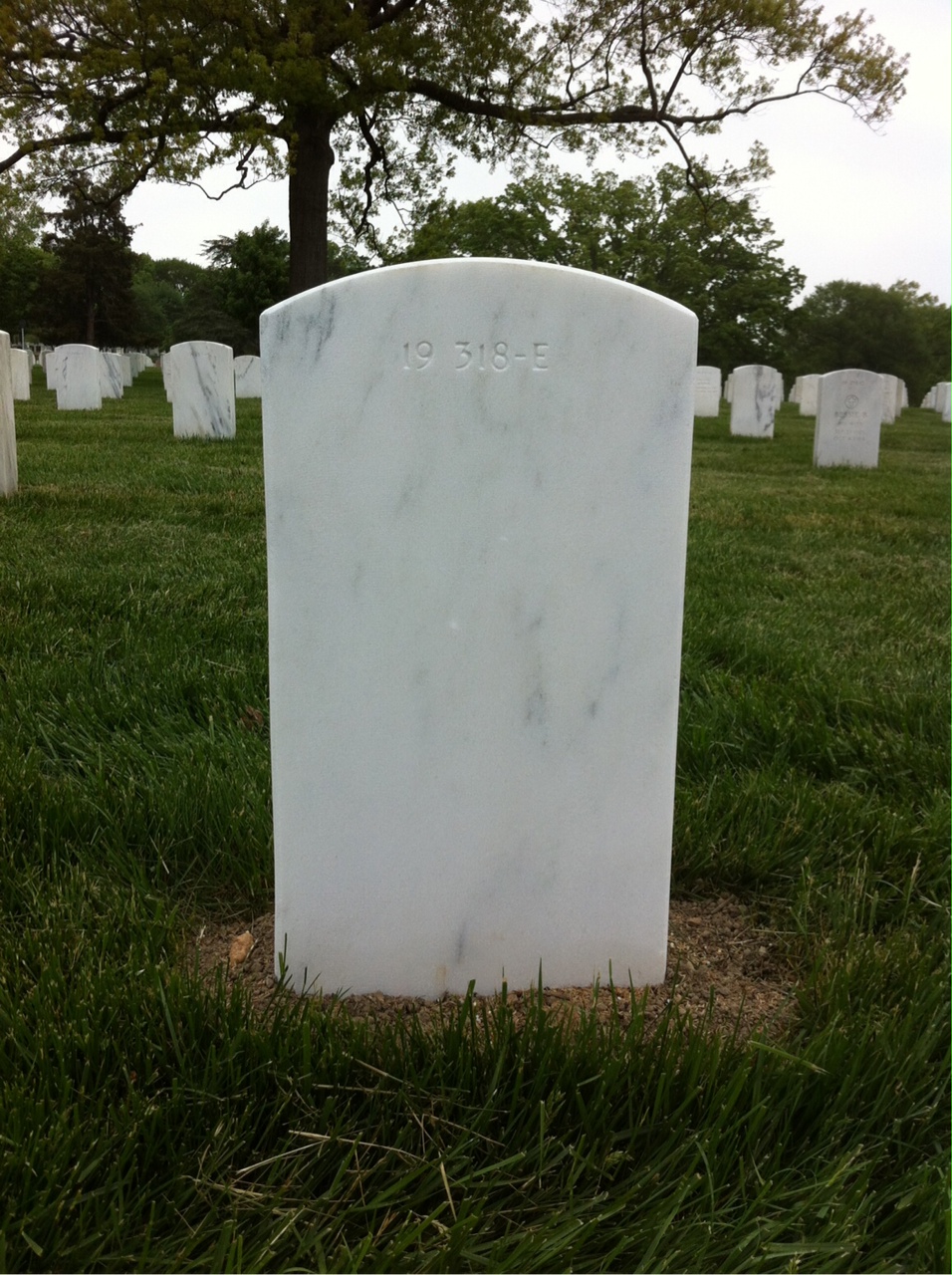 Back of headstone — Harry Moten