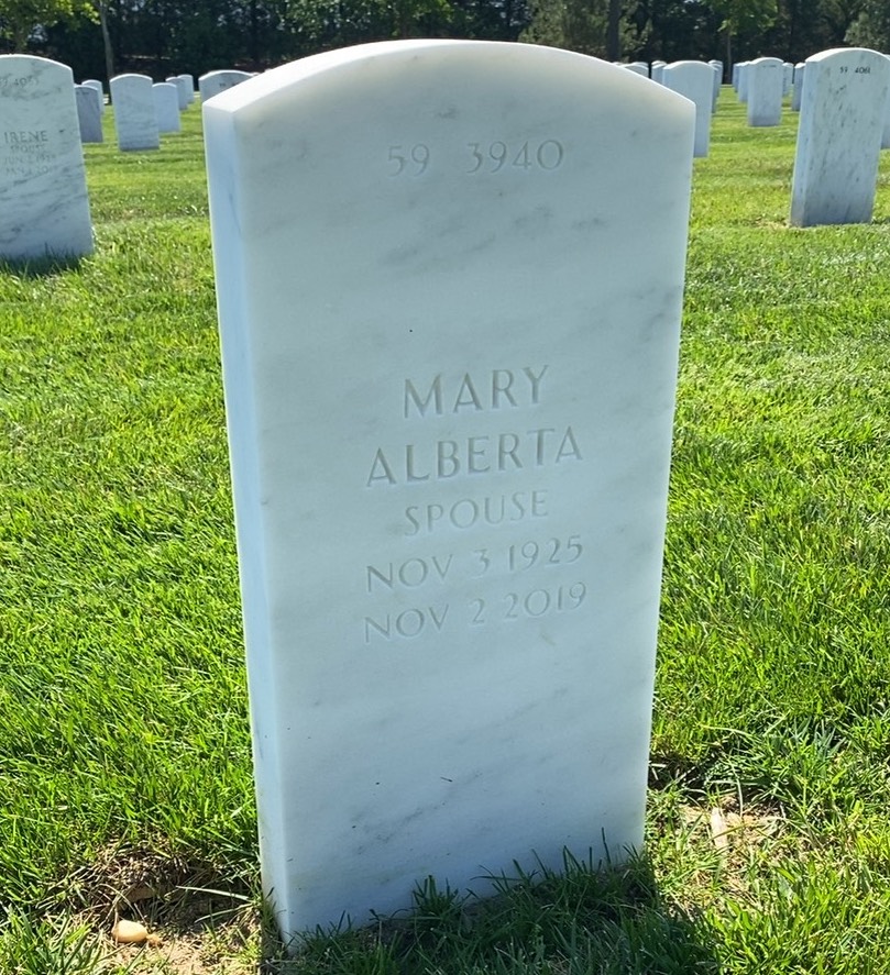 Back of headstone — Kenneth Rogers