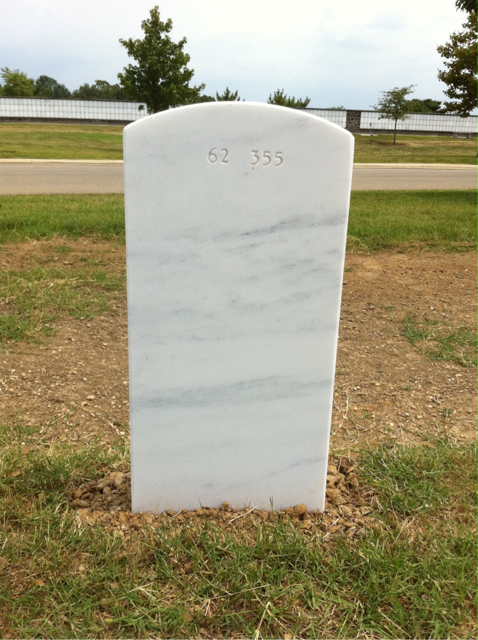 Back of headstone — William C Young
