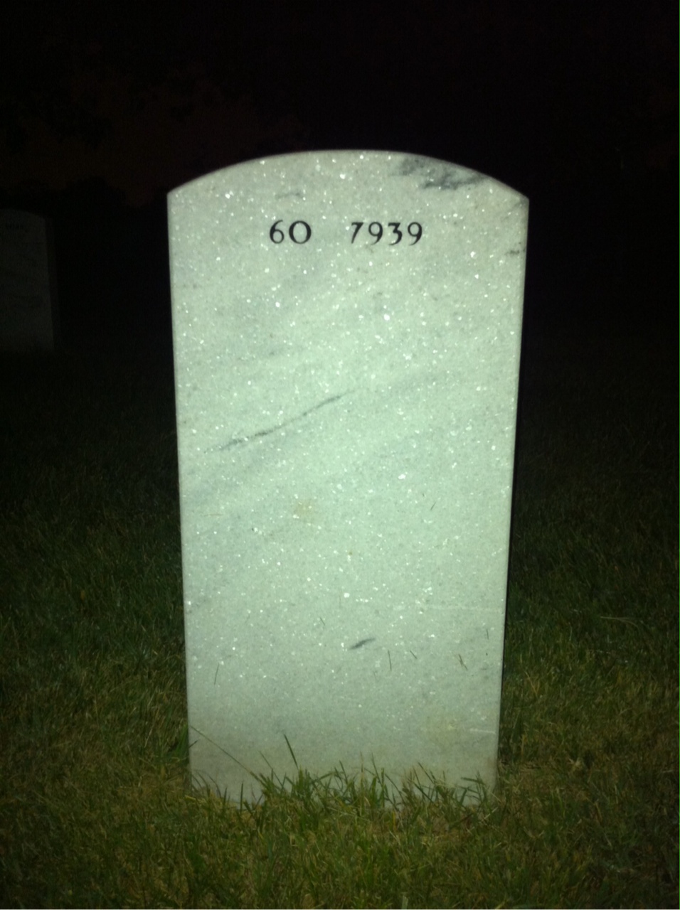 Back of headstone — John Teed