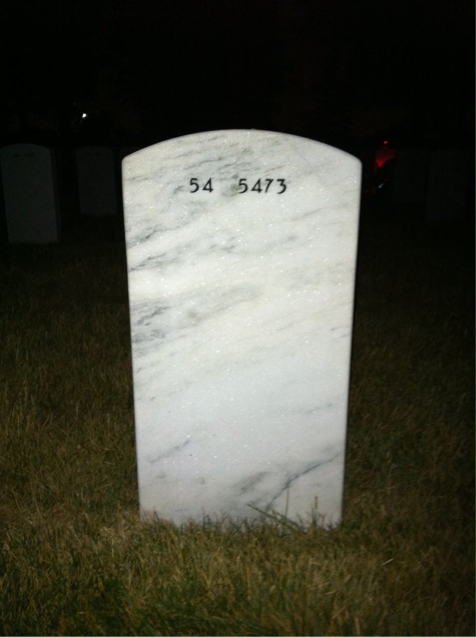Back of headstone — Richard Ettinger