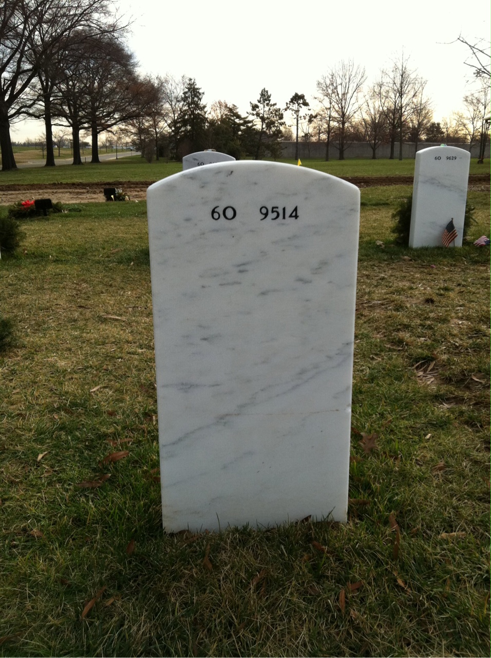 Back of headstone — George Absalom