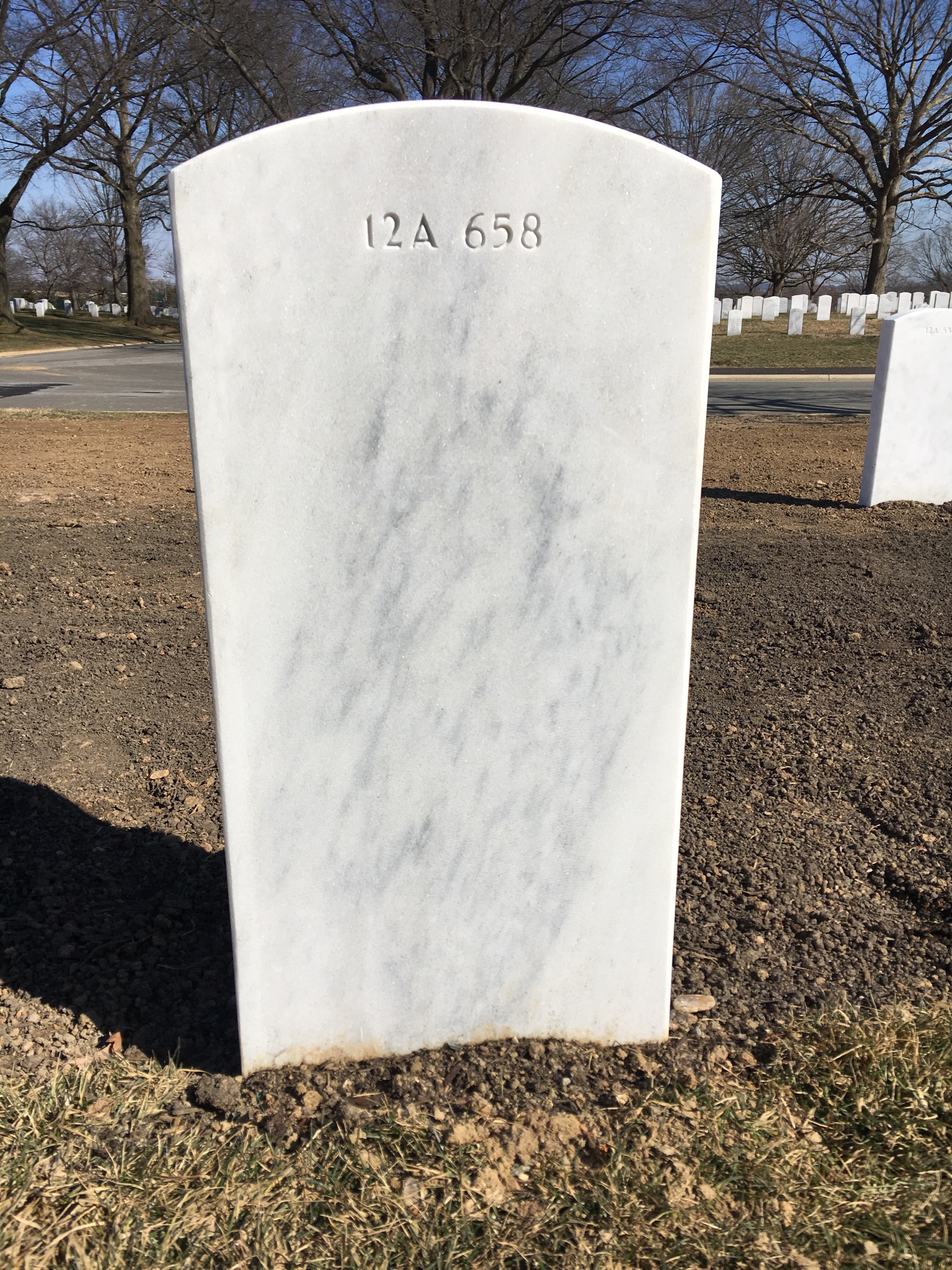 Back of headstone — William Morris