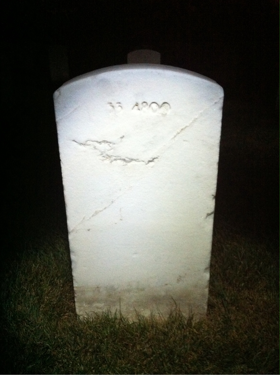 Back of headstone — Elijah Anderson