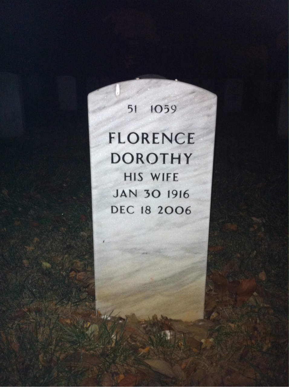 Back of headstone — William Clarke