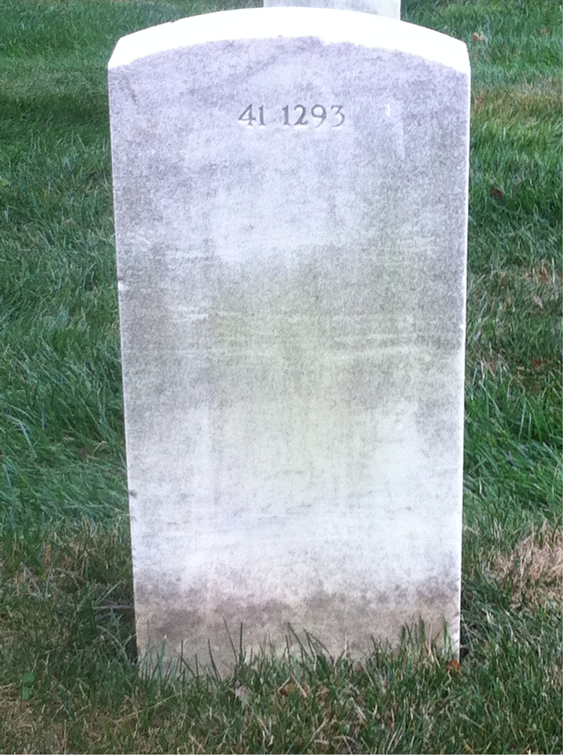 Back of headstone — Carey Alford